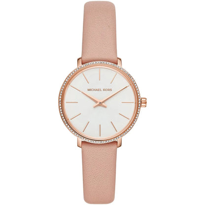 Michael Kors Pyper Three-Hand Pink Leather Women's Watch - MK2803