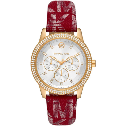 Michael Kors Tibby Multifunction Red Logo Strap Women's Watch - MK2975