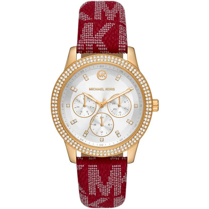 Michael Kors Tibby Multifunction Red Logo Strap Women's Watch - MK2975