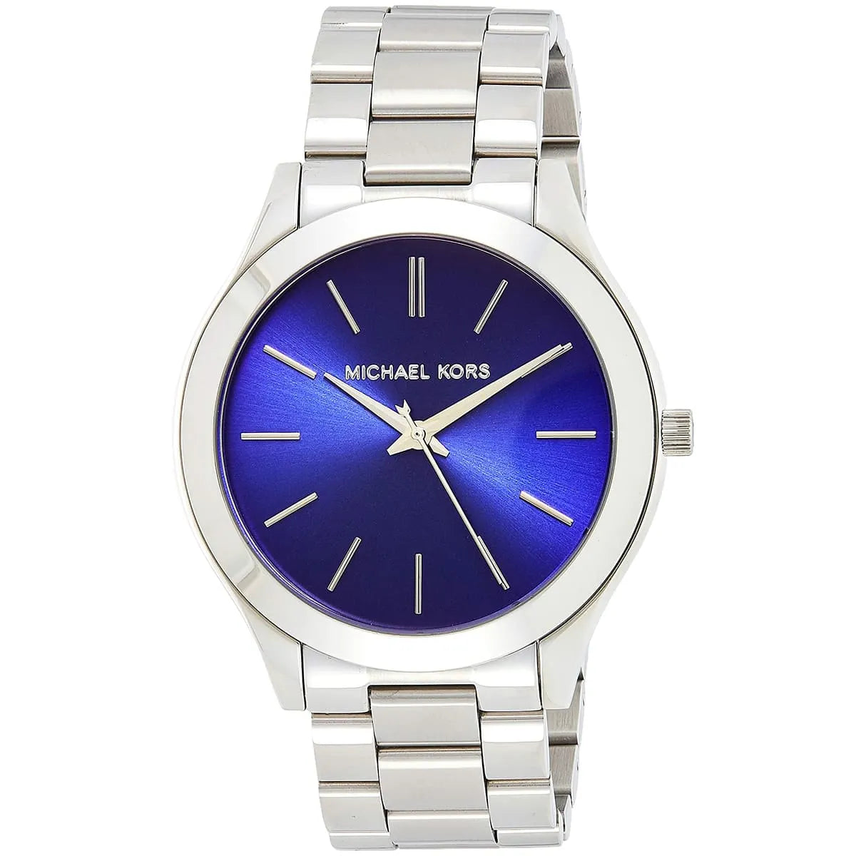 Michael Kors Slim Runway Blue Dial Silver Watch - MK3379