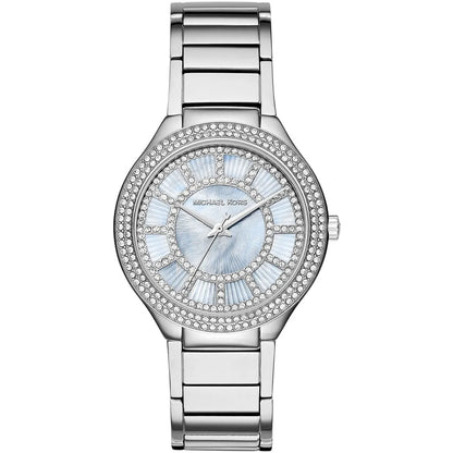 Michael Kors Kerry Pavé Chambray Blue MOP Dial Silver Women's Watch - MK3395