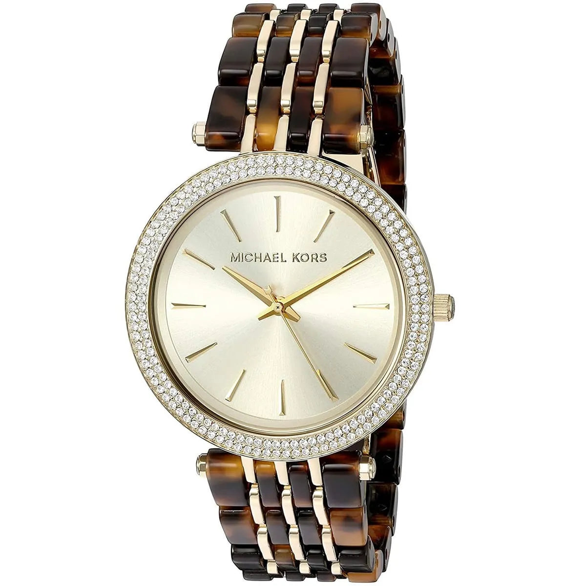 Michael Kors Darci Gold Dial Tortoise Acetate Strap Women's Watch - MK4326