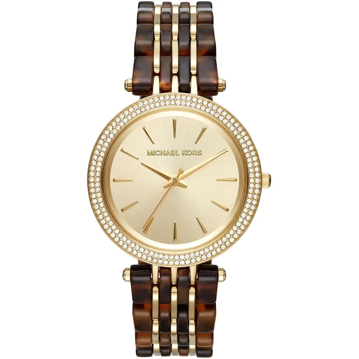 Michael Kors Darci Gold Dial Tortoise Acetate Strap Women's Watch - MK4326