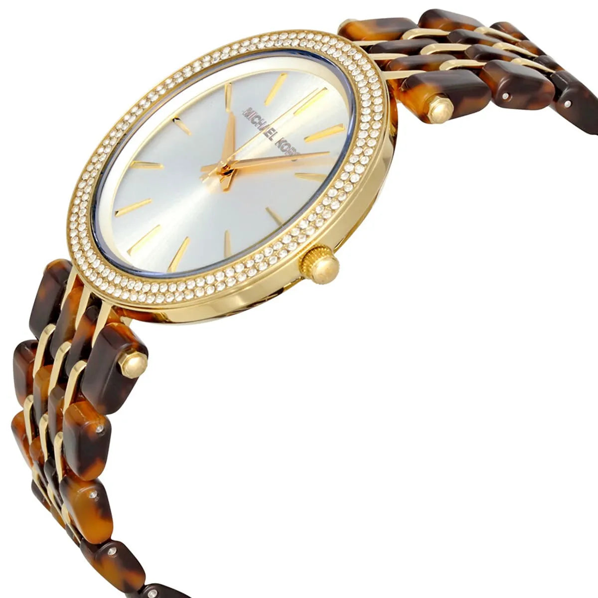 Michael Kors Darci Gold Dial Tortoise Acetate Strap Women's Watch - MK4326