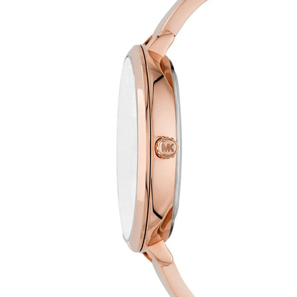 Michael Kors Charley Pavé Rose Gold Half-bangle Women's Watch - MK4433