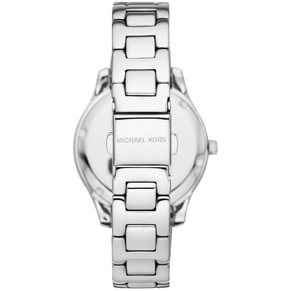 Michael Kors Liliane Pave White MOP Dial Silver Women's Watch - MK4556