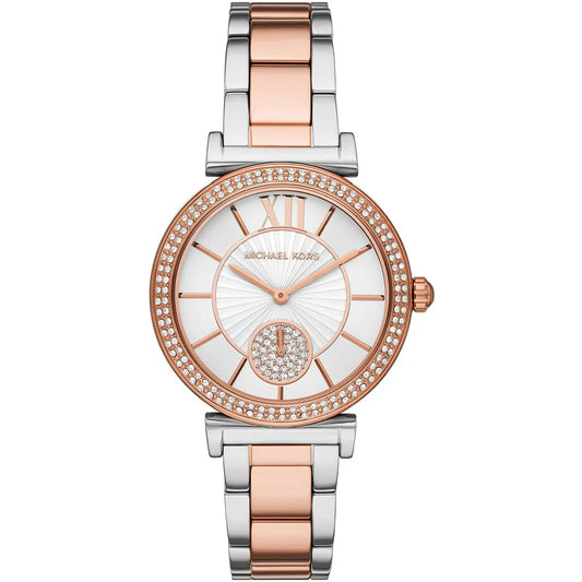 Michael Kors Abbey Quartz Crystal White Dial Ladies Watch MK4616