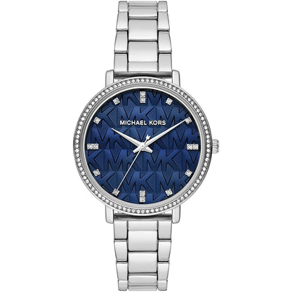 Michael Kors  Pyper Blue Dial Silver Women's Watch - MK4671