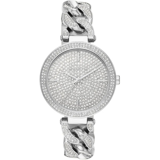 Michael Kors Catelyn Silver Glitz Chain Watch - MK4675