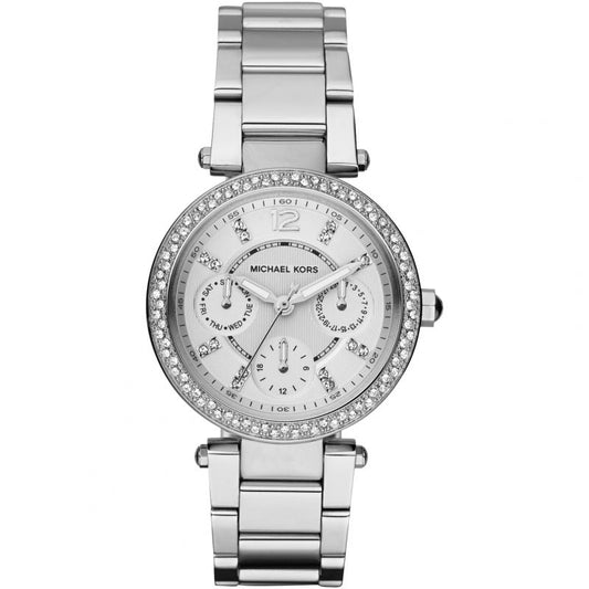 Michael Kors Parker Silver Ladies Watch MK5615