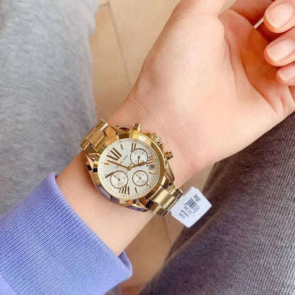 Michael Kors Mini Bradshaw Gold-Tone Chronograph Ladies Watch MK6267