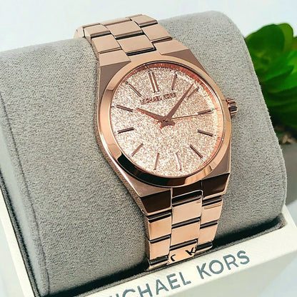 Michael Kors Channing Rose Gold Women's Watch - MK6624