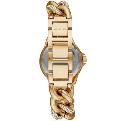 Michael Kors Mini Camille Pavé Gold Curb-Link Women's Watch - MK6842