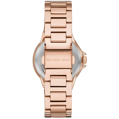 Michael Kors Camille Chronograph White Dial Rose-gold Women's Watch - MK6845