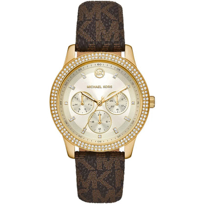 Michael Kors Tibby Multifunction Gold-Tone and Logo Women's Watch - MK6966