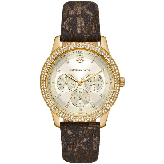 Michael Kors Tibby Multifunction Gold-Tone and Logo Women's Watch - MK6966