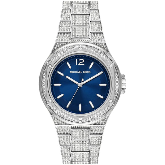 Michael Kors Oversized Lennox Pavé Silver-Tone Women's Watch - MK6990