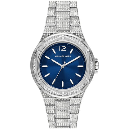Michael Kors Oversized Lennox Pavé Silver-Tone Women's Watch - MK6990