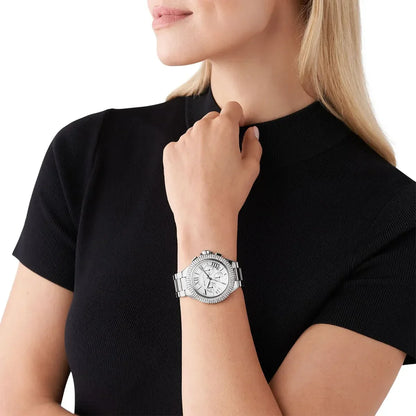 Michael Kors Oversized Camille Pavé Silver-Tone Women's Watch - MK6993