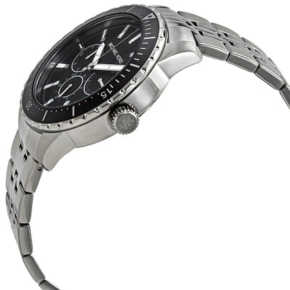 Michael Kors Cunningham Multifunction Black Dial Silver Men's Watch - MK7156