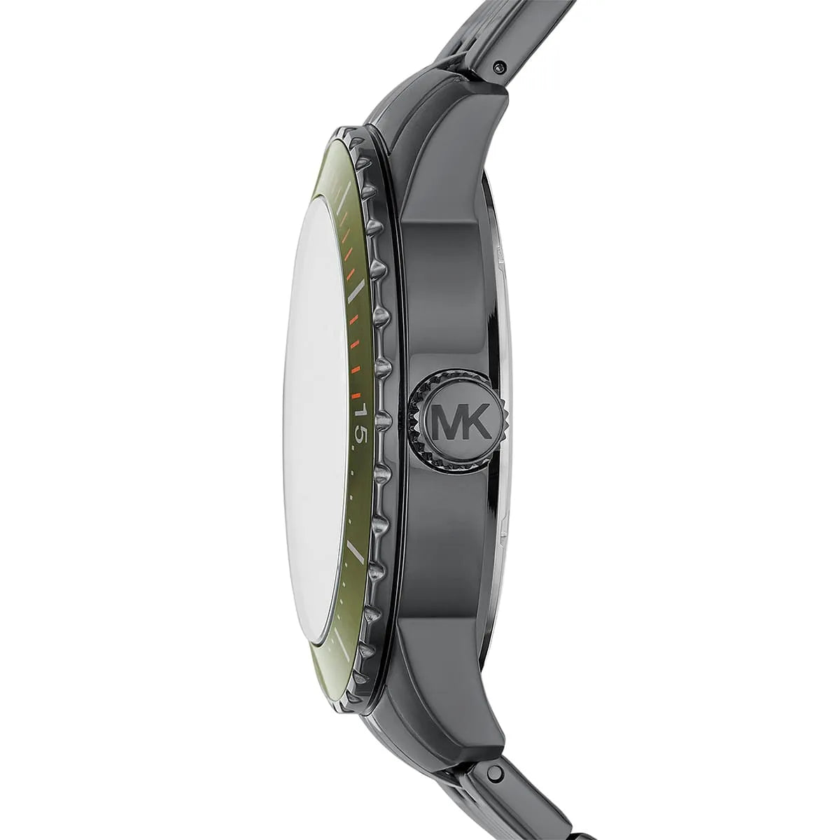 Michael Kors Cunningham Multifunction Olive Green Dial Gunmetal Men's Watch - MK7158