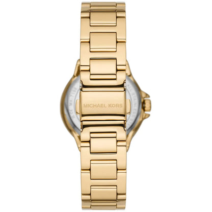 Michael Kors Camille Crimson Pavé Dial Gold-Tone Women's Watch - MK7196