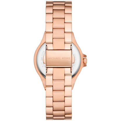 Michael Kors Mini-Lennox Pavé White Dial Rose gold Women's Watch - MK7279