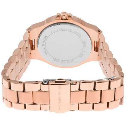 Michael Kors Mini-Lennox Pavé White Dial Rose gold Women's Watch - MK7279