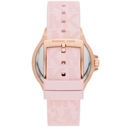 Michael Kors Lennox Rose Gold Dial and Pink Silicone Strap Women's Watch - MK7282
