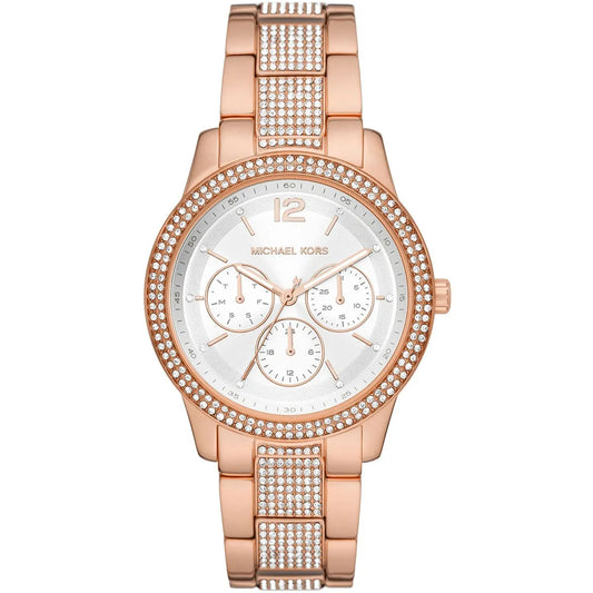 Michael Kors Oversized Tibby Pavé Rose Gold-Tone Women's Watch - MK7293