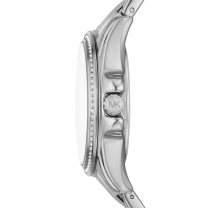 Michael Kors Mini Pilot Baguette Rainbow Pavé Silver Women's Watch - MK7368