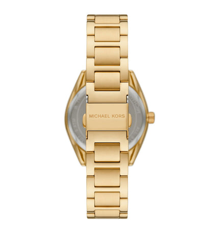 Michael Kors Janelle Pavé Logo Dial Gold Women's Watch - MK7381