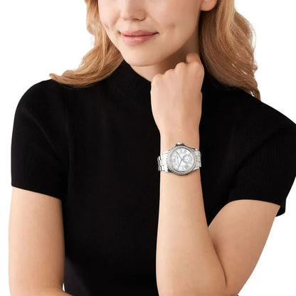 Michael Kors Everest White MOP Dial Silver Women's Watch - MK7403