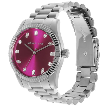 Michael Kors Lexington Pavé Silver-Tone Women's Watch - MK7443