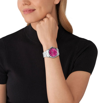 Michael Kors Lexington Pavé Silver-Tone Women's Watch - MK7443