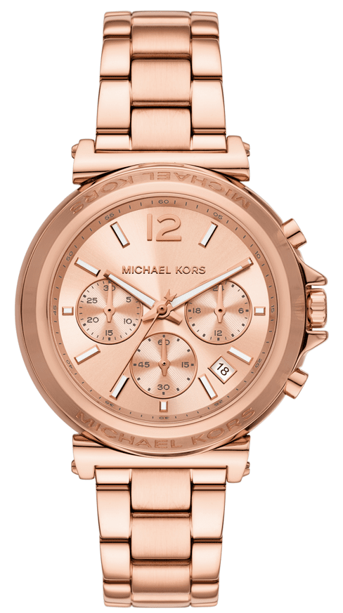 Michael Kors Oversized Maren Chronograph Rose Gold-Tone Women's Watch - MK7494
