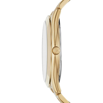 Michael Kors Oversized Slim Runway Balck Dial Gold Men's Watch - MK8621