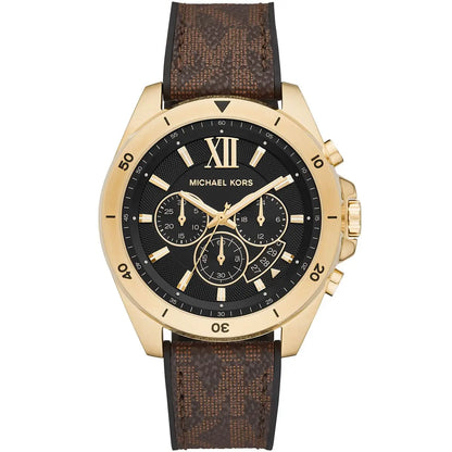 Michael Kors Oversized Brecken Logo and Gold-Tone Men's Watch - MK8849