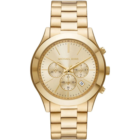 Michael Kors Slim Runway Chronograph Gold Men's Watch - MK8909
