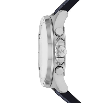 Michael Kors Oversized Brecken Logo and Silver-Tone Men's Watch - MK8923