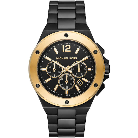 Michael Kors Oversized Lennox Chronograph Black/Gold Men's Watch - MK8941