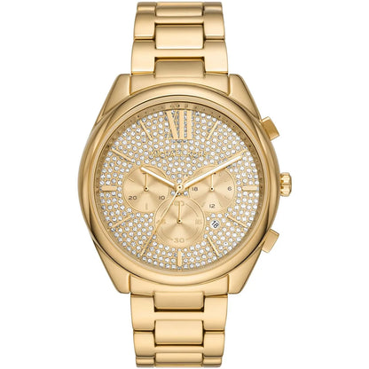 Michael Kors Oversized Janelle Pavé Gold-Tone Men's Watch - MK8995