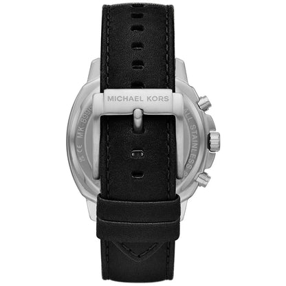 Michael Kors Sullivan Chronograph Black Genuine Leather Men's Watch - MK8997