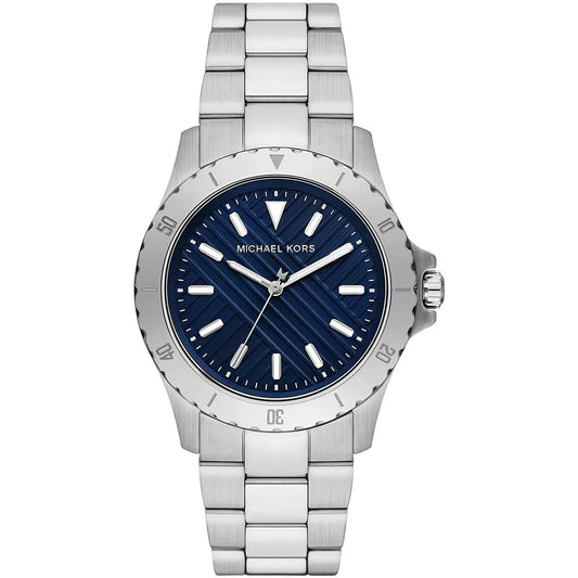 Michael Kors Everest Blue Dial Silver Men's Watch - MK9079