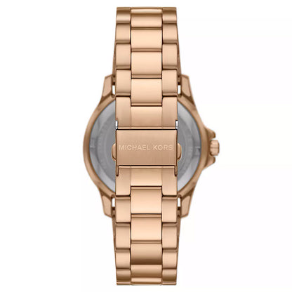 Michael Kors Everest Three-Hand Black Dial Rose-Gold Watch - MK9140