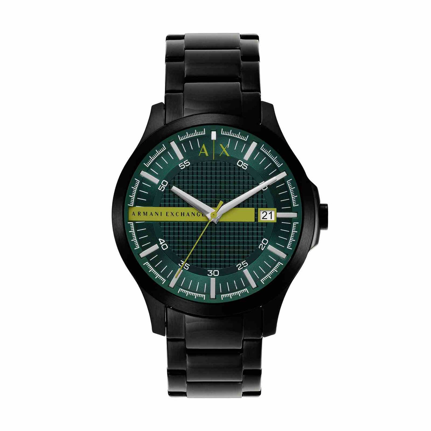 Armani Exchange Hampton Green Dial Black Watch - AX2450