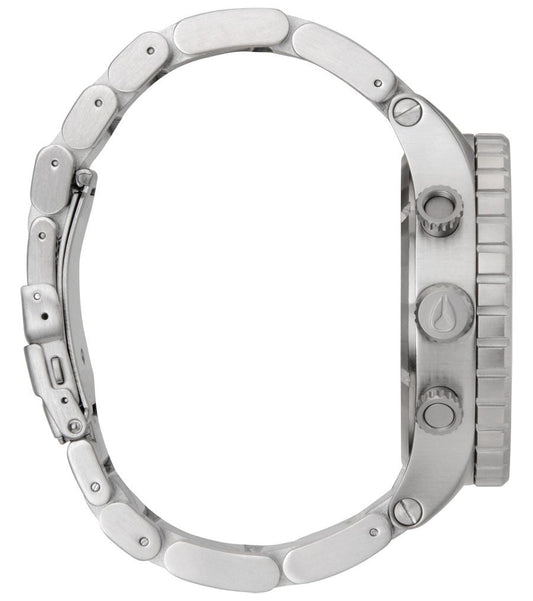 Nixon 51-30 Navy Blue Dial Silver Men's Watch A083-307