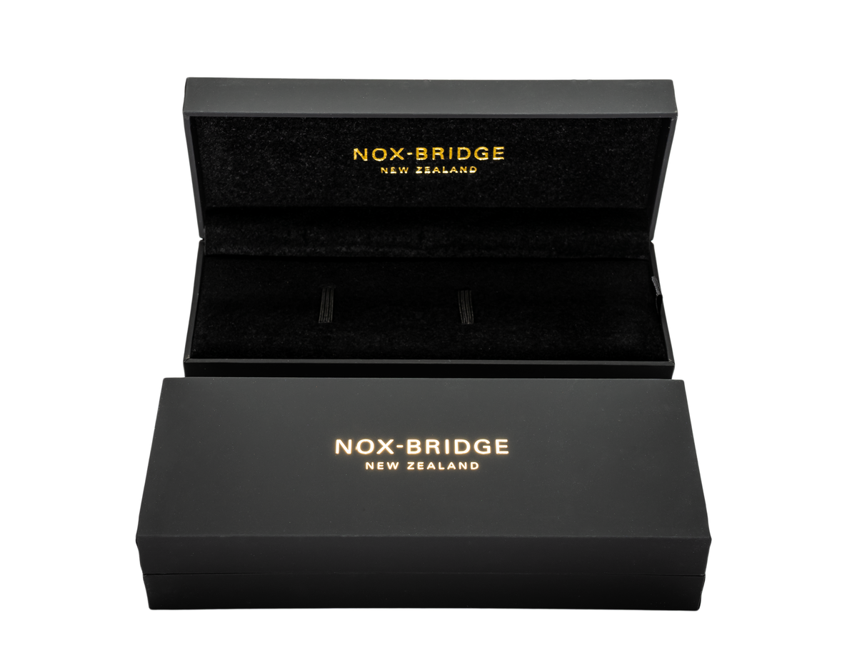 Noxbridge ECC40RG rose gold watch packaging with black presentation box