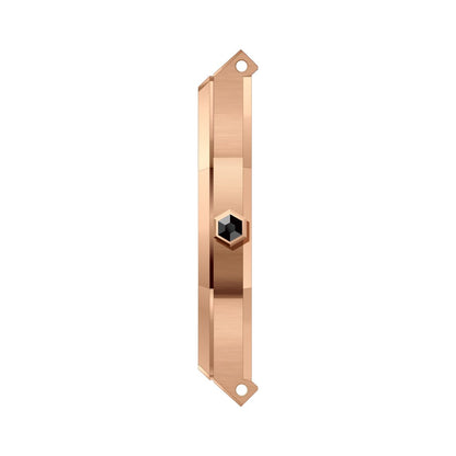 Noxbridge ECC40RG rose gold watch side profile showing case depth and bracelet