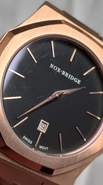 Noxbridge Rose Gold Watch - ECC40RG (Scratched Glass)